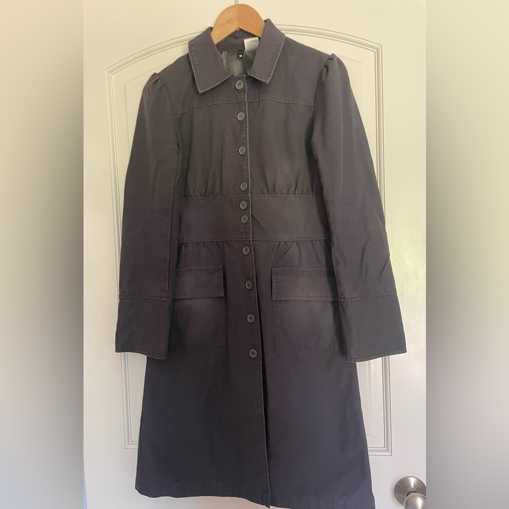 Divided by H&M Gray Women's Trench Coat